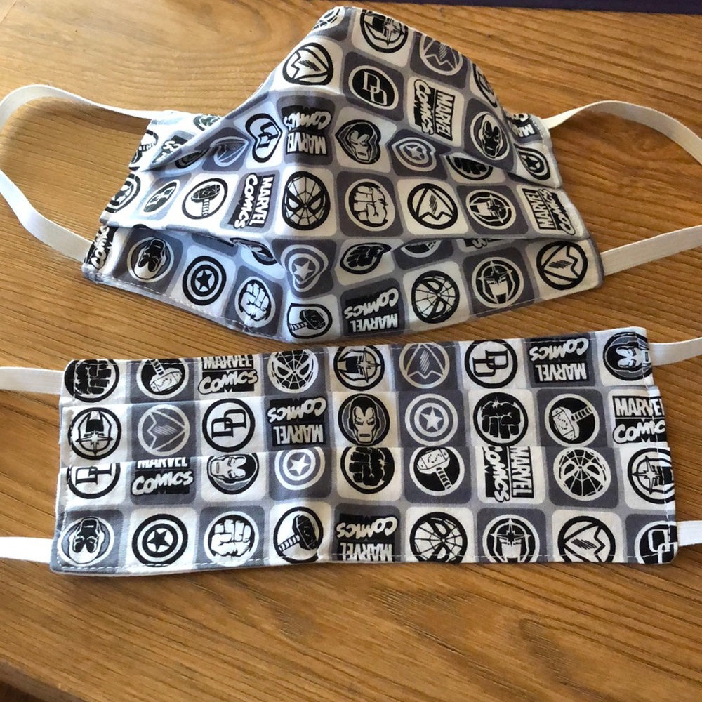 Marvel MASKS- top mask is fully open